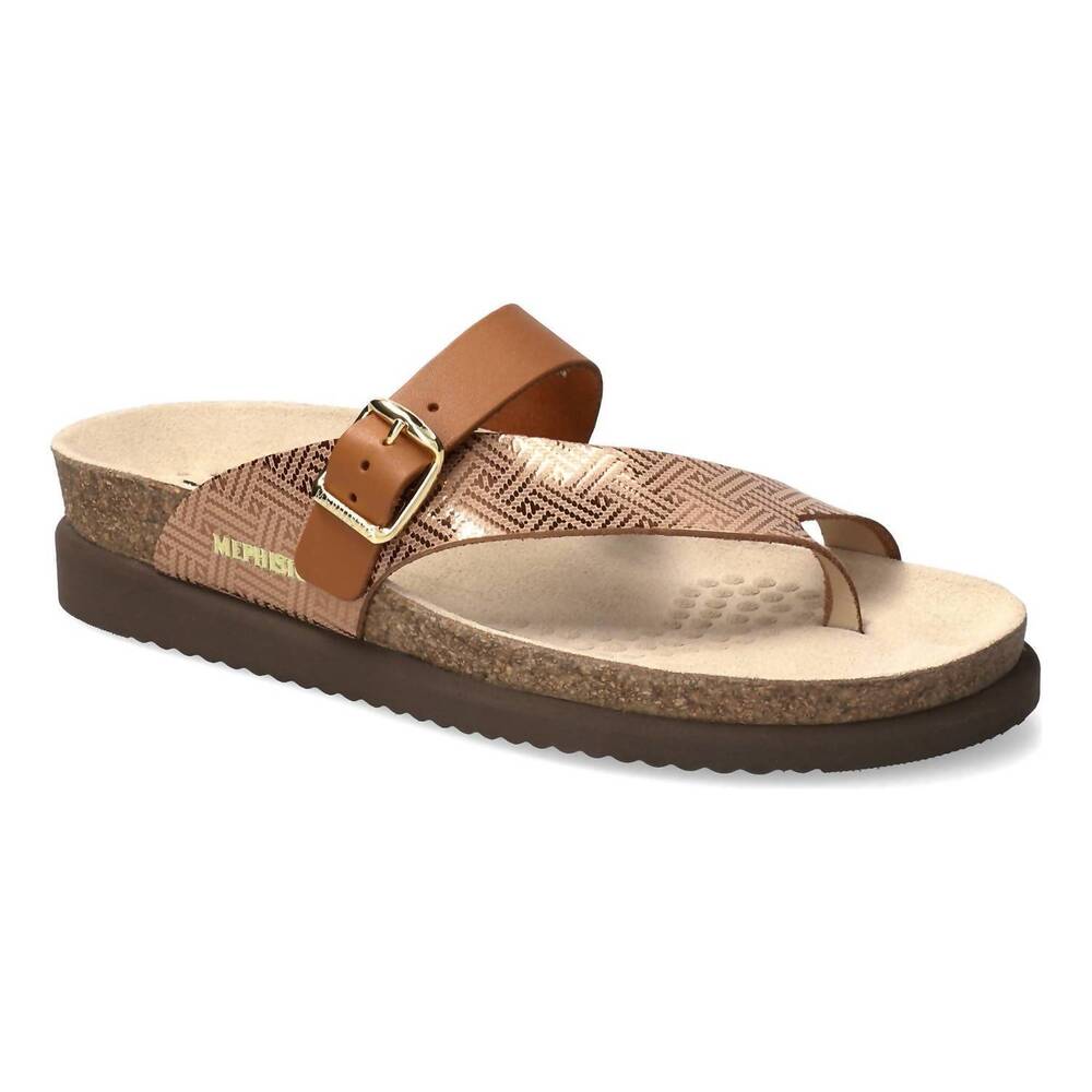 NEW MEPHISTO women's helen sandals in mix camel